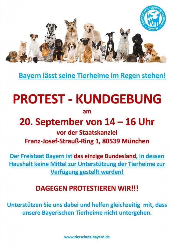 18-8 Tierschutzbund Demo vor Landtag